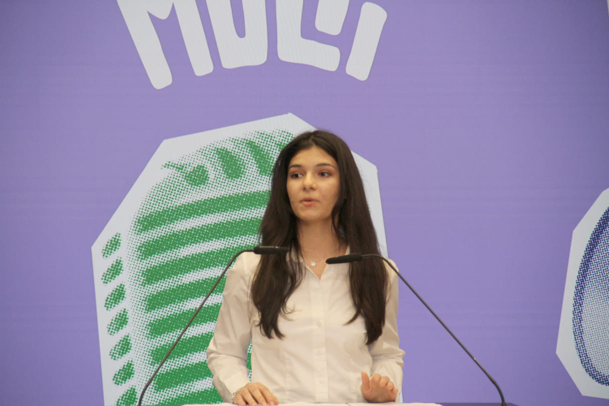 Asya Sen (HTL Rennweg) sprach Türkisch und natürlich Deutsch