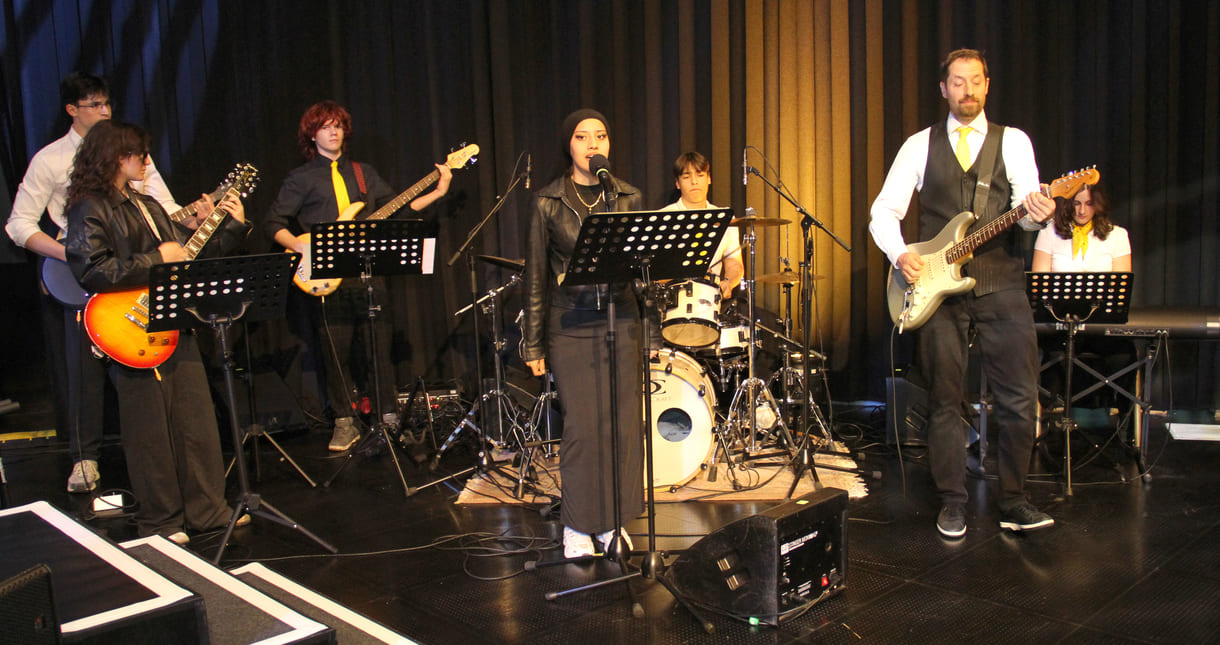 Die Band aus der VBS Floridsdorf spielte mehrmals auf