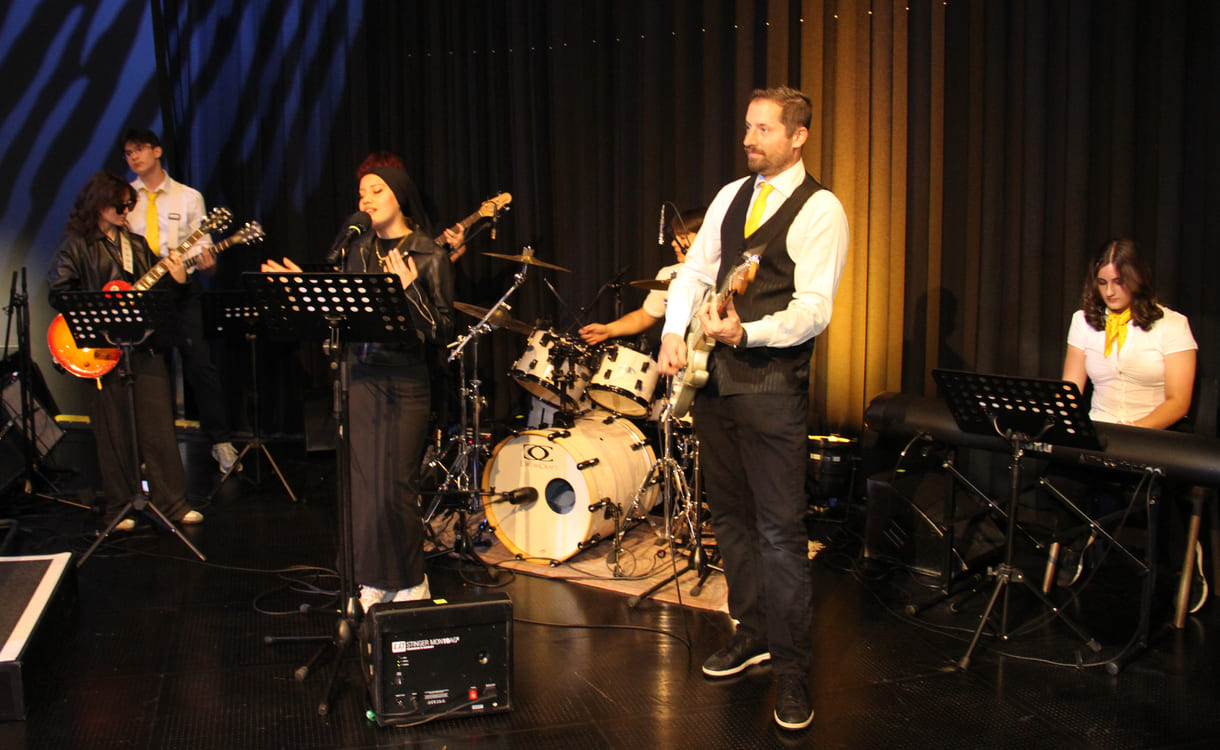 Die Band aus der VBS Floridsdorf spielte mehrmals auf