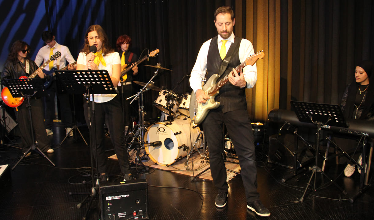 Die Band aus der VBS Floridsdorf spielte mehrmals auf