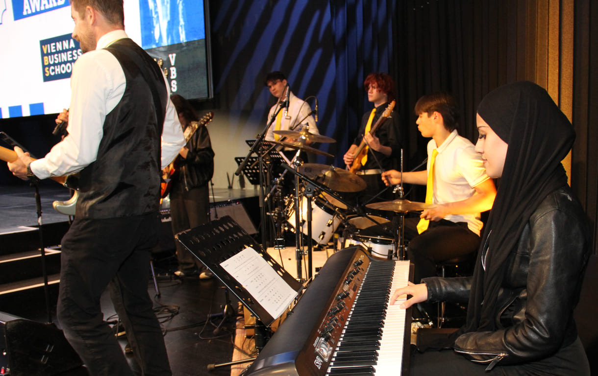 Die Band aus der VBS Floridsdorf spielte mehrmals auf