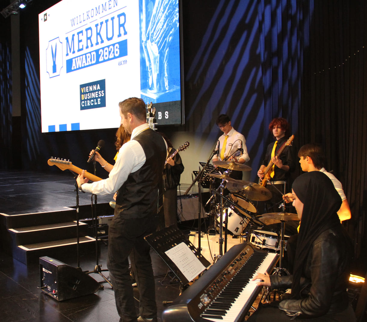 Die Band aus der VBS Floridsdorf spielte mehrmals auf