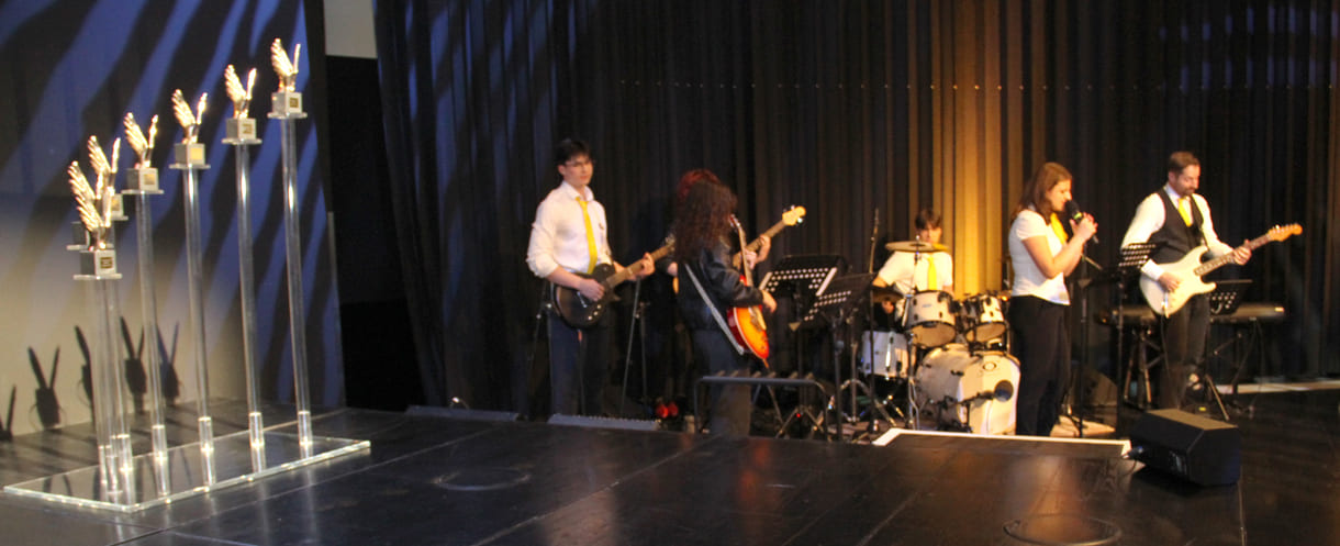 Die Band aus der VBS Floridsdorf spielte mehrmals auf