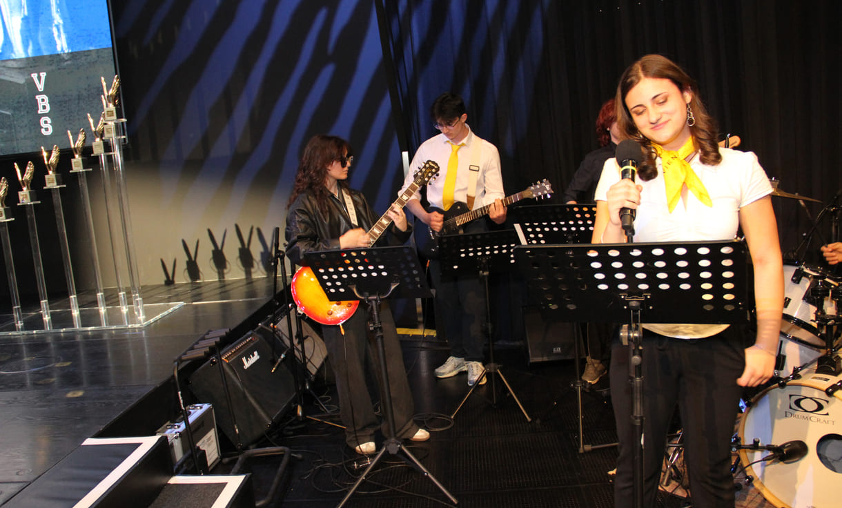 Die Band aus der VBS Floridsdorf spielte mehrmals auf