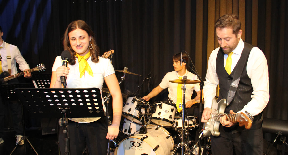 Die Band aus der VBS Floridsdorf spielte mehrmals auf