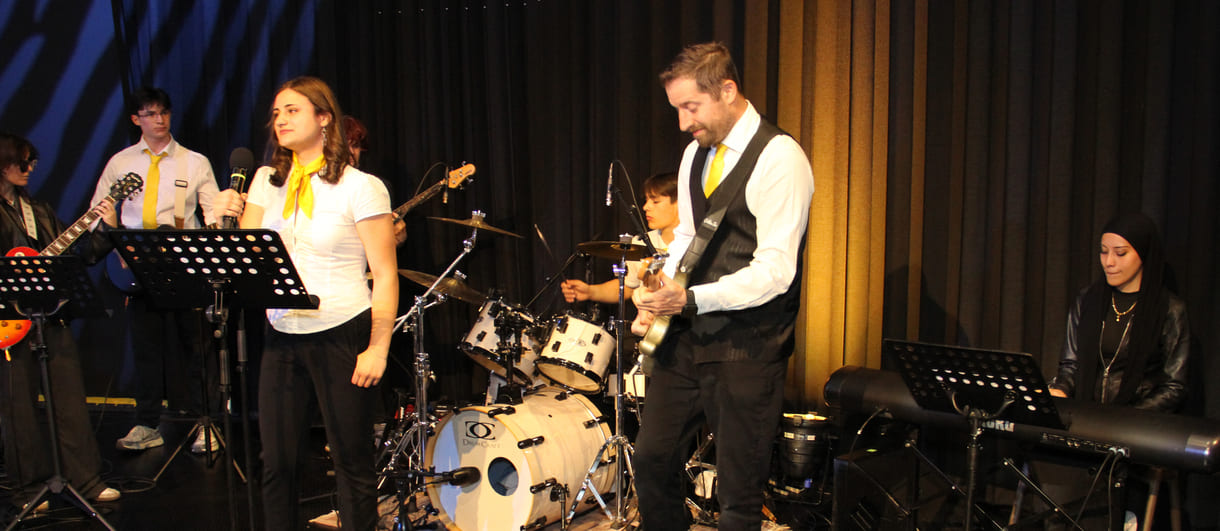 Die Band aus der VBS Floridsdorf spielte mehrmals auf