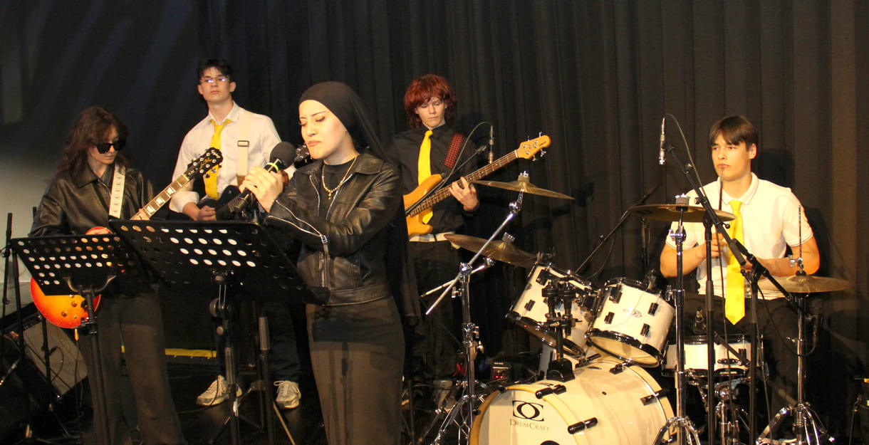 Die Band aus der VBS Floridsdorf spielte mehrmals auf