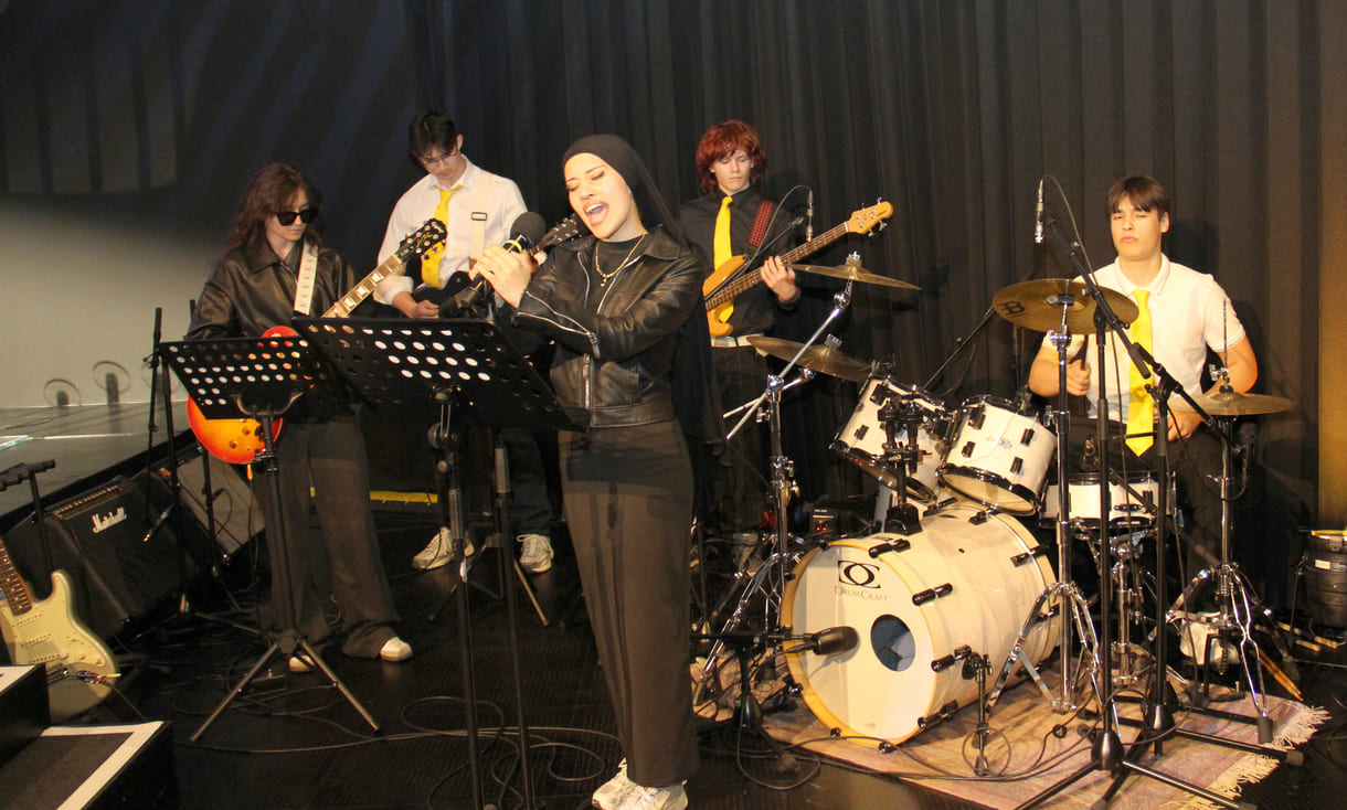 Die Band aus der VBS Floridsdorf spielte mehrmals auf