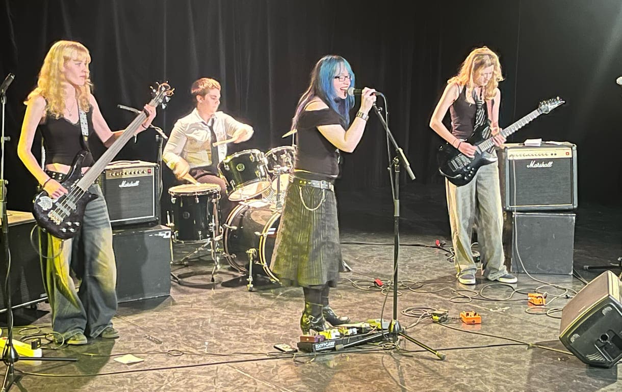 Auftritt der Band 