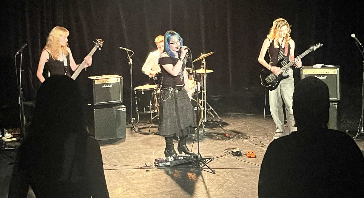 Auftritt der Band 