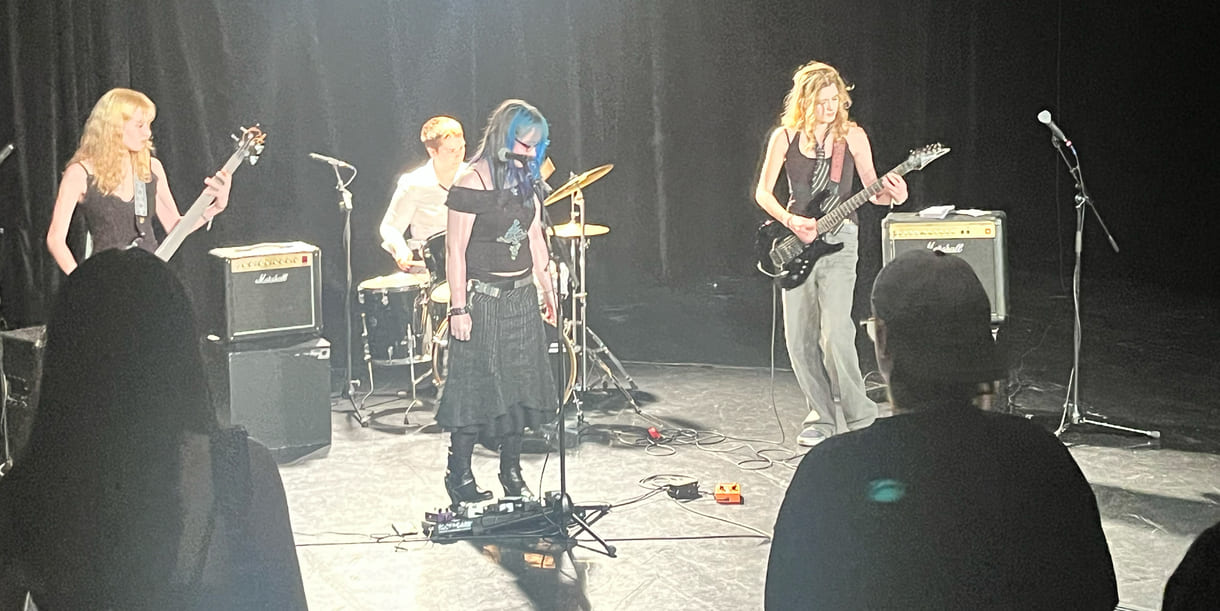 Auftritt der Band 