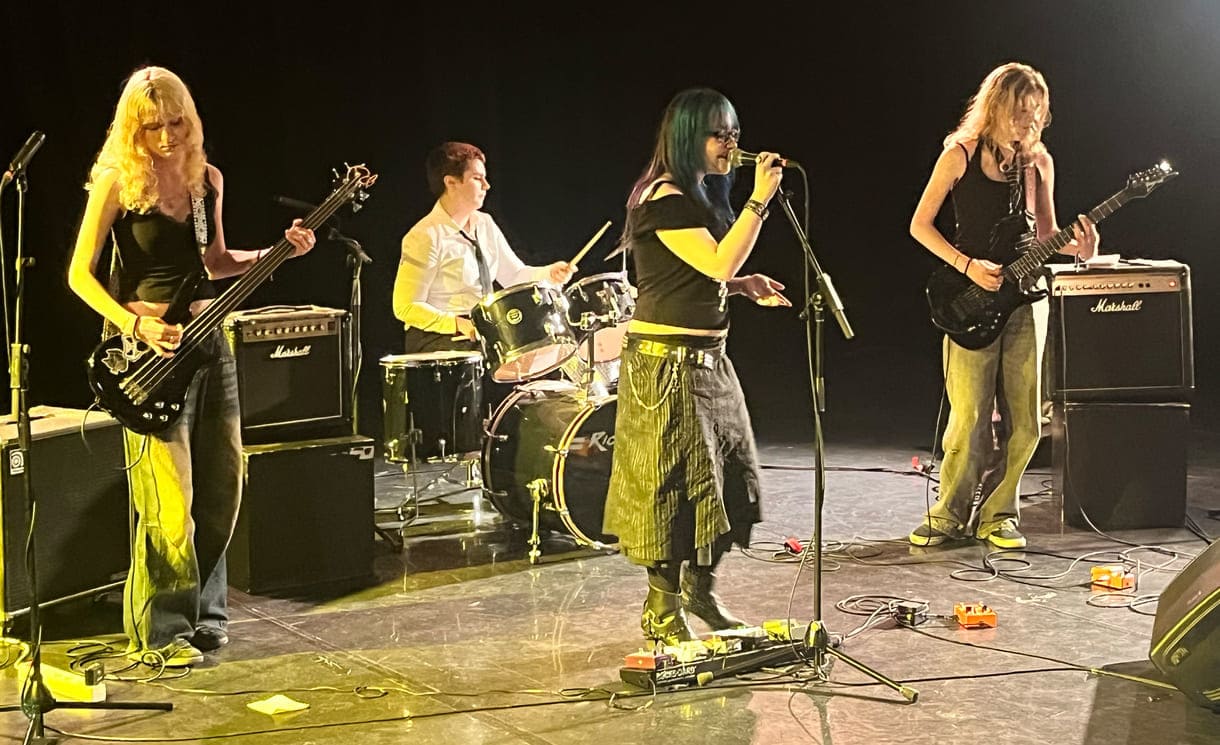 Auftritt der Band 
