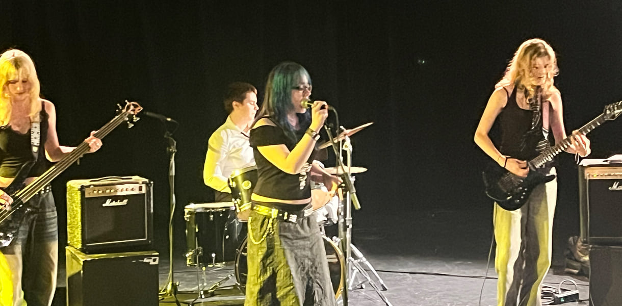 Auftritt der Band 