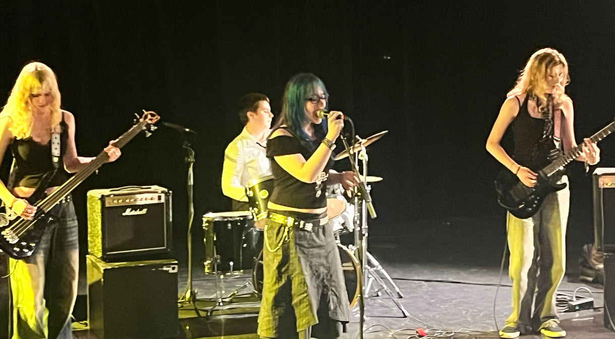 Auftritt der Band 