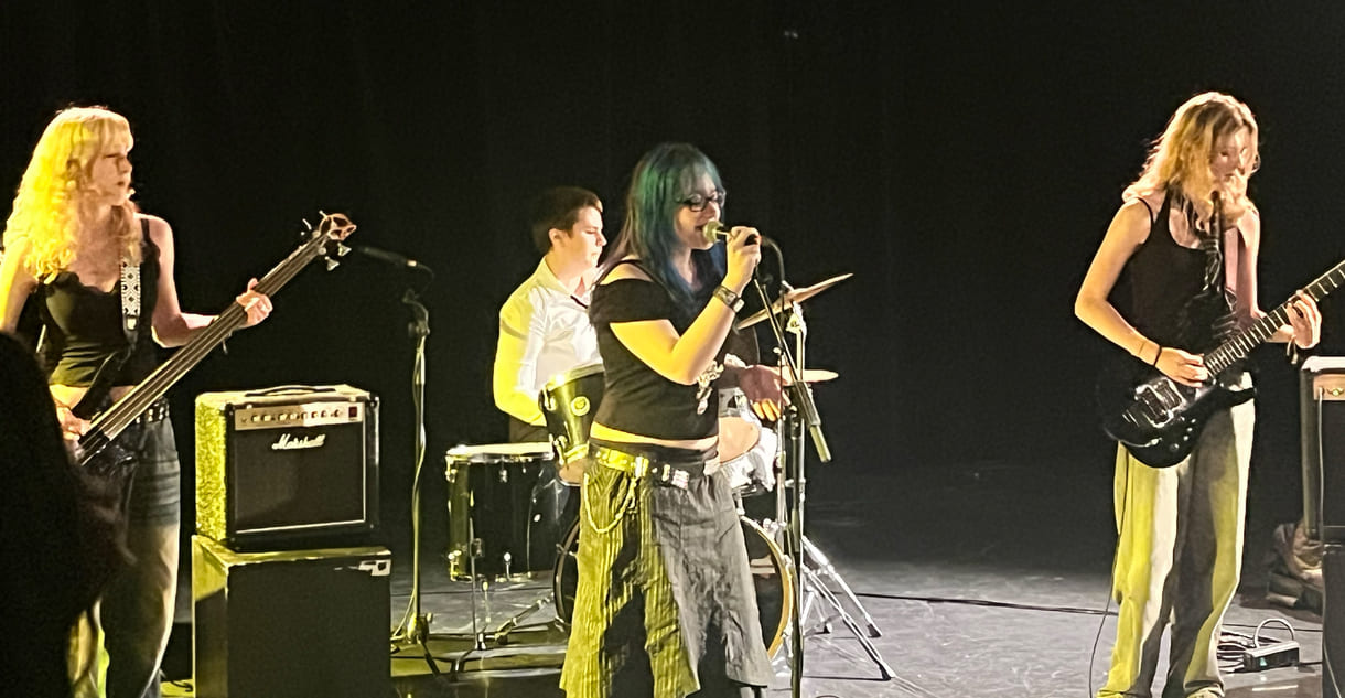 Auftritt der Band 