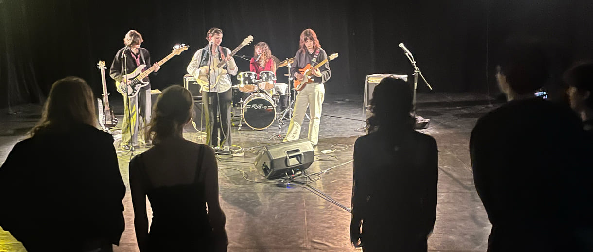 Auftritt der Band 