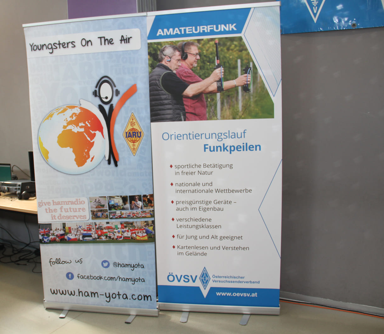 Banner - für YOTA-Camp und den Amateurfunk-Verband