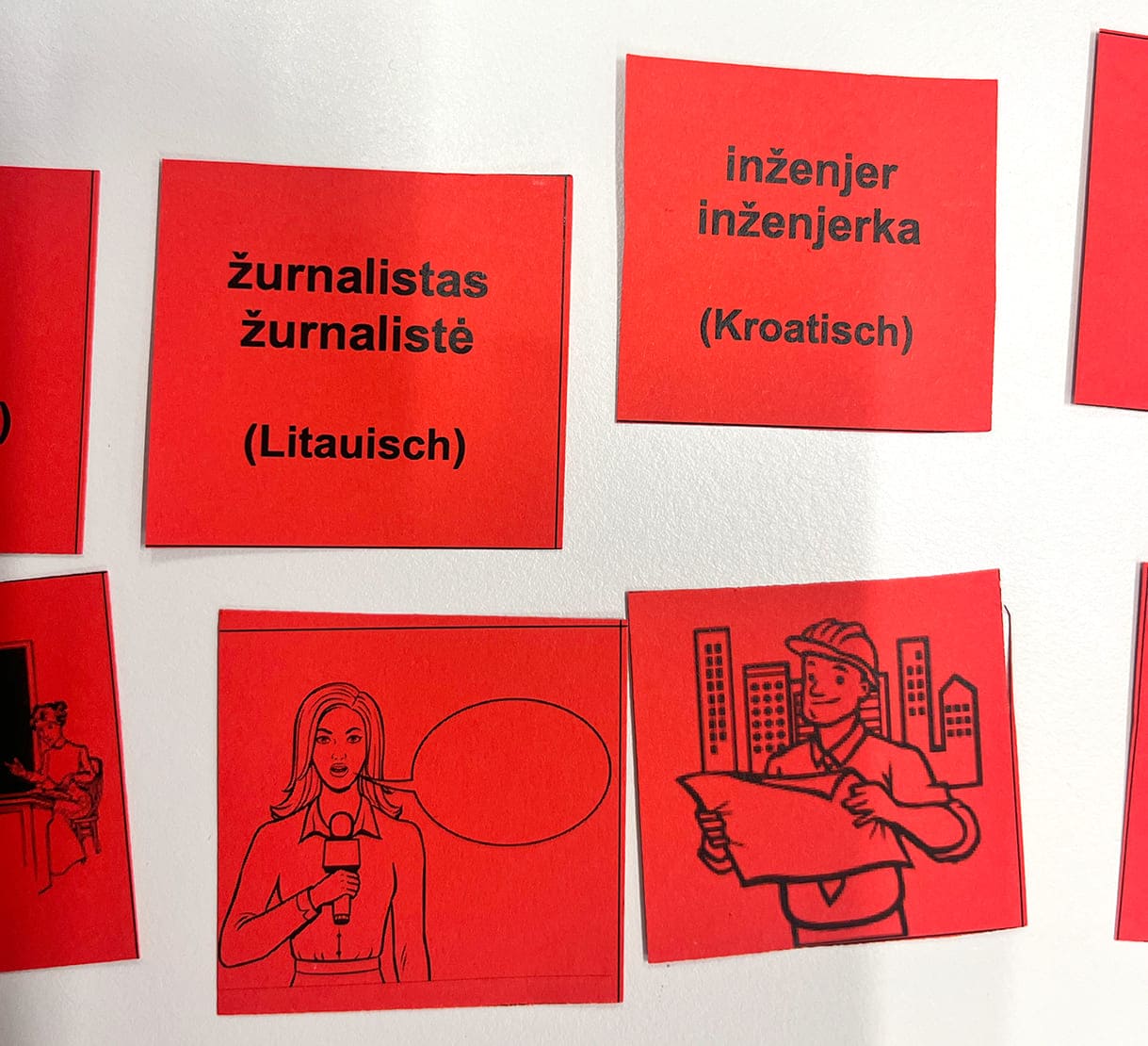 Berufsbezeichnungen in mehreren Sprachen