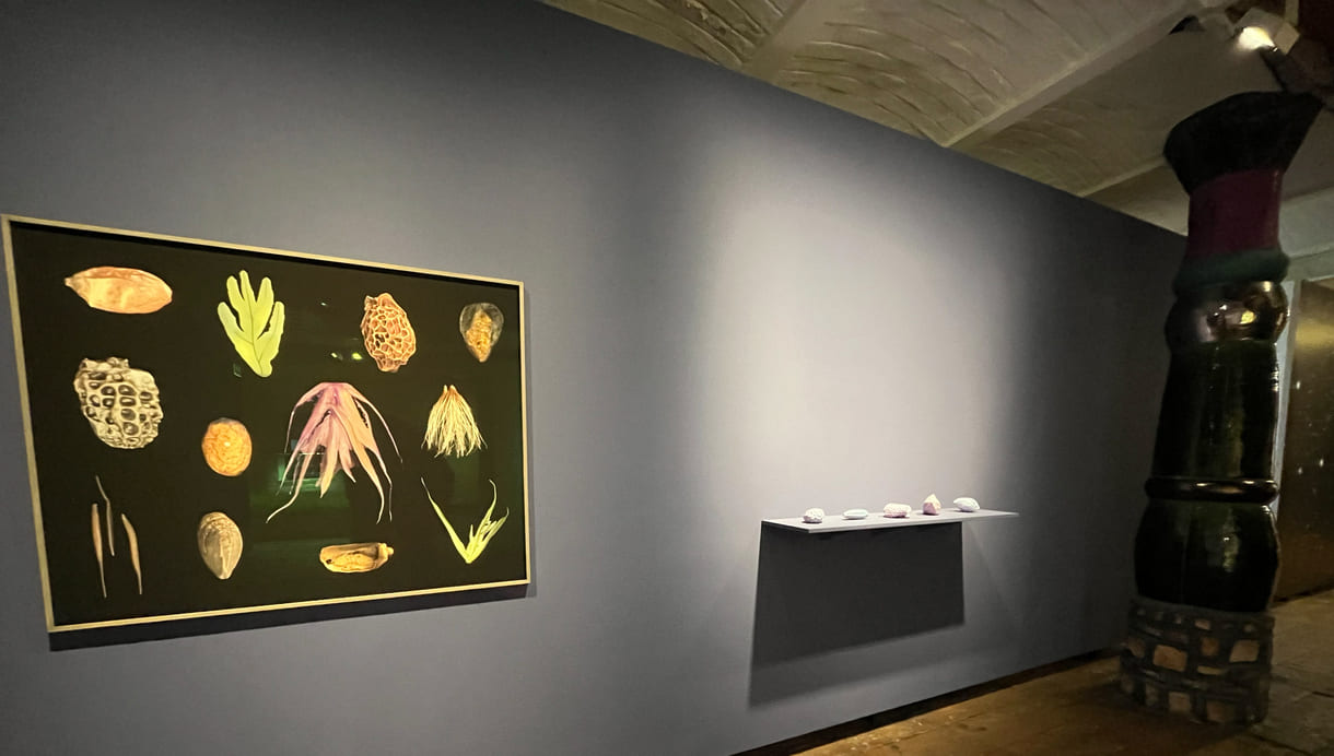 Werke aus der Gemeinschafts-Aussteelung im Kunsthaus Wien