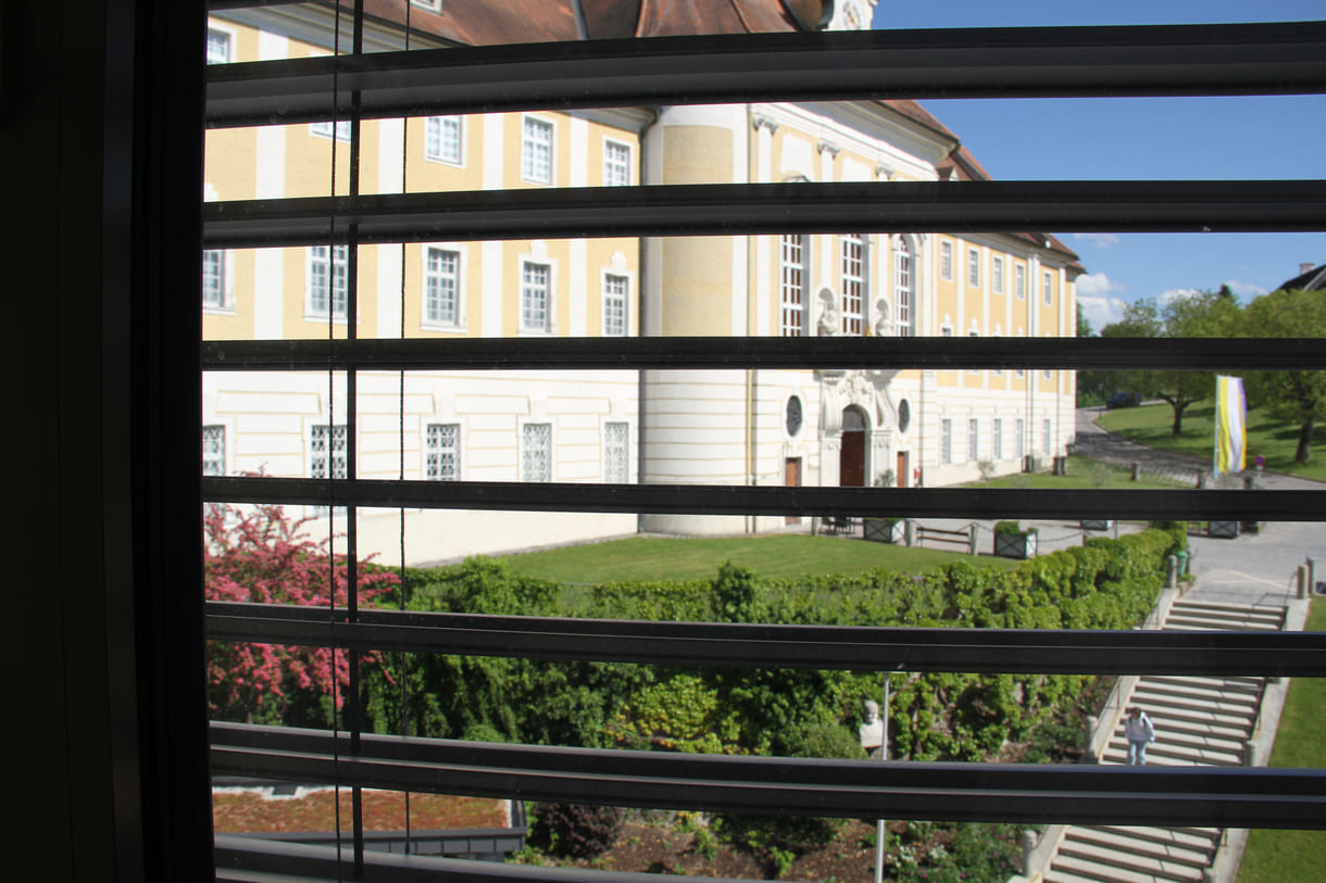 Blick auf das schlossartige Stift Seitenstetten