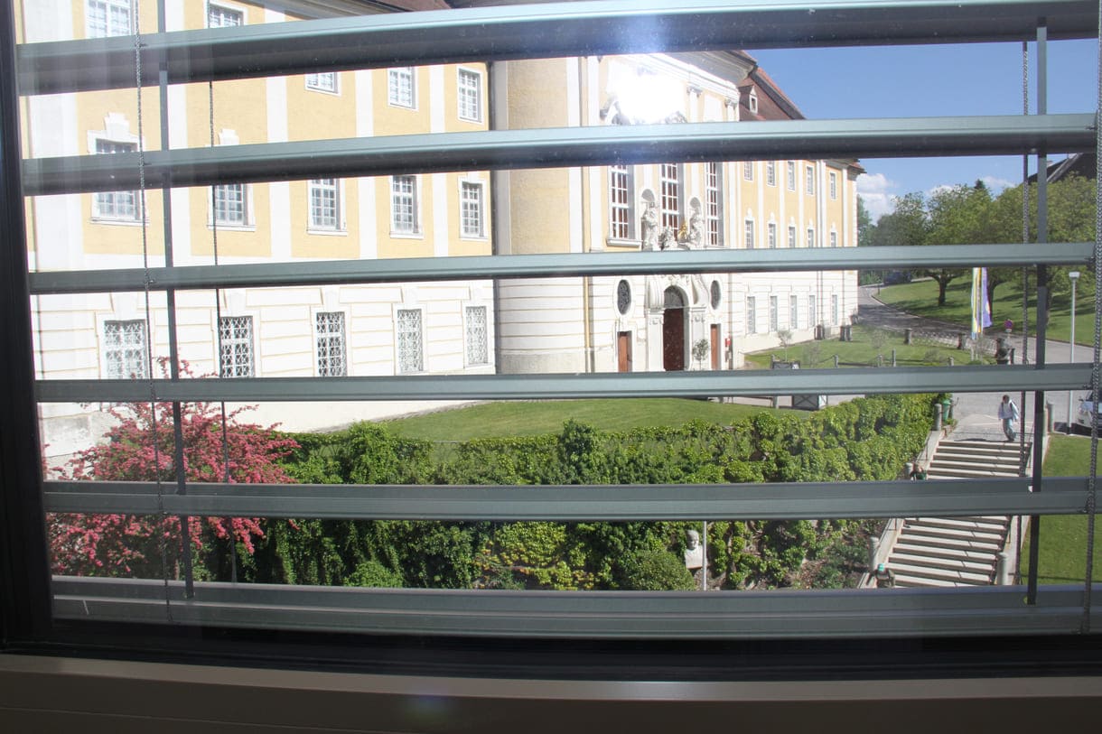 Blick auf das schlossartige Stift Seitenstetten