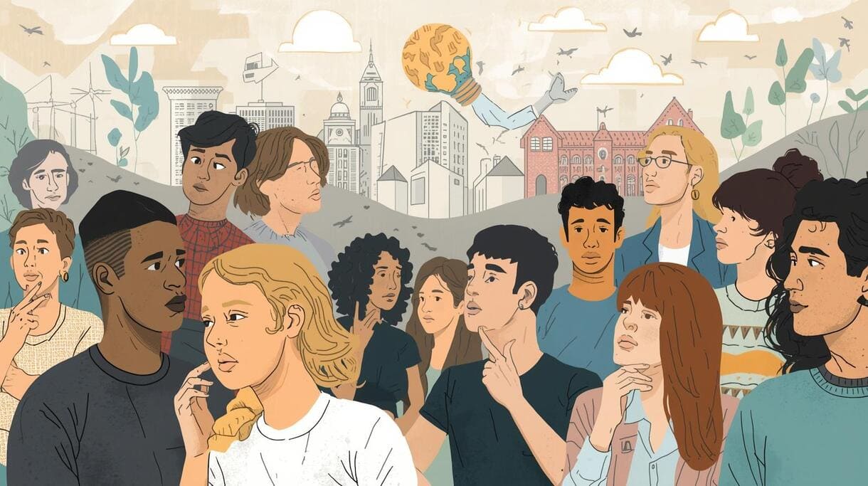 KI-generierte Illustration - Canva - auf der Basis einer Kürzestzusammenfassung des KiJuKU-Artikels von der KI Claude (Anthropic)