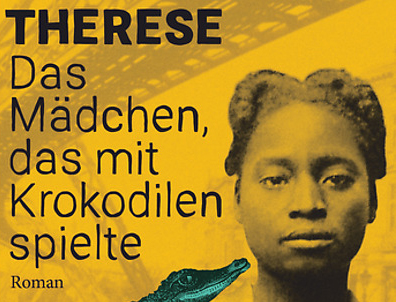 Ausschnitt aus dem Buchcover "Therese Das Mädchen, das mit Krokodilen spielte" von Hermann Schulz