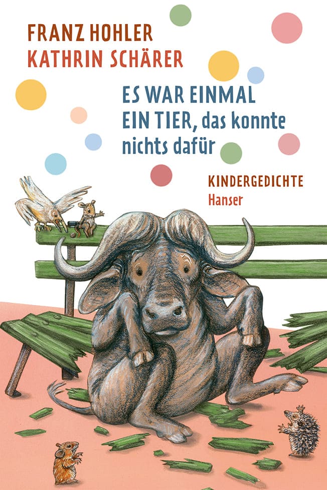 Titelseite des Buchs "Es war einmal ein Tier, das konnte nichts dafür - Kindergedichte"