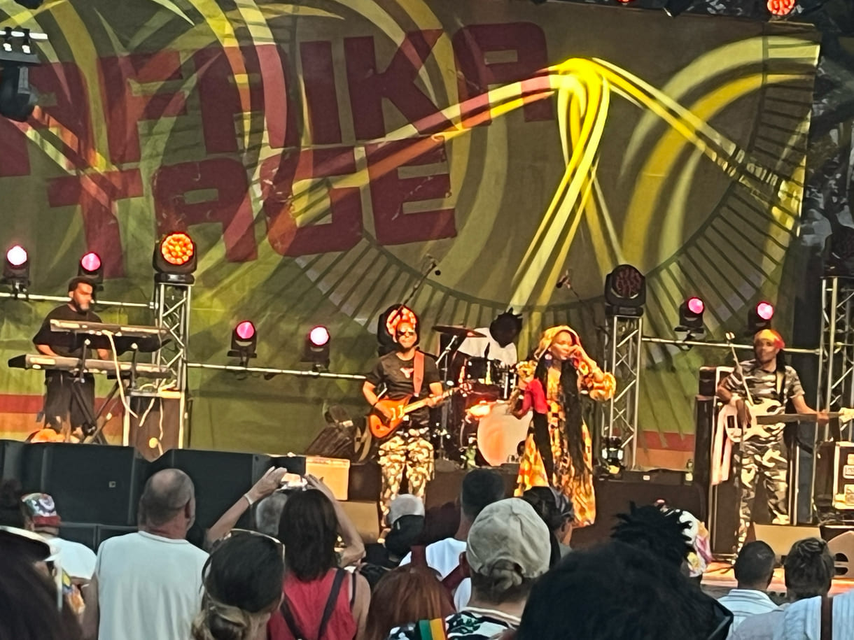 Umjubelter Auftritt von Nkulee Dube und Band