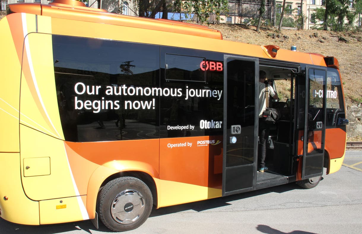 Der vollelektrische Autonomous e-CENTRO C von Otokar als ÖBB Postbus Pilotfahrzeug demnächst beim Forum Alpbach im Einsatz