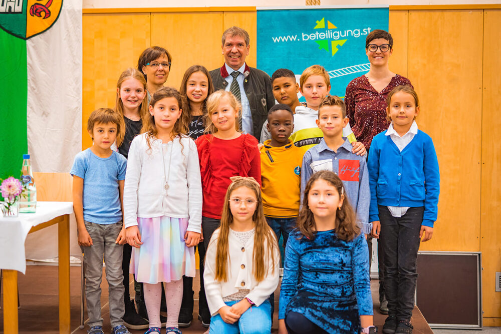 Pressekonfernez zu 10 Jahre Kindergemeinderat in Feldkirchen bei Graz