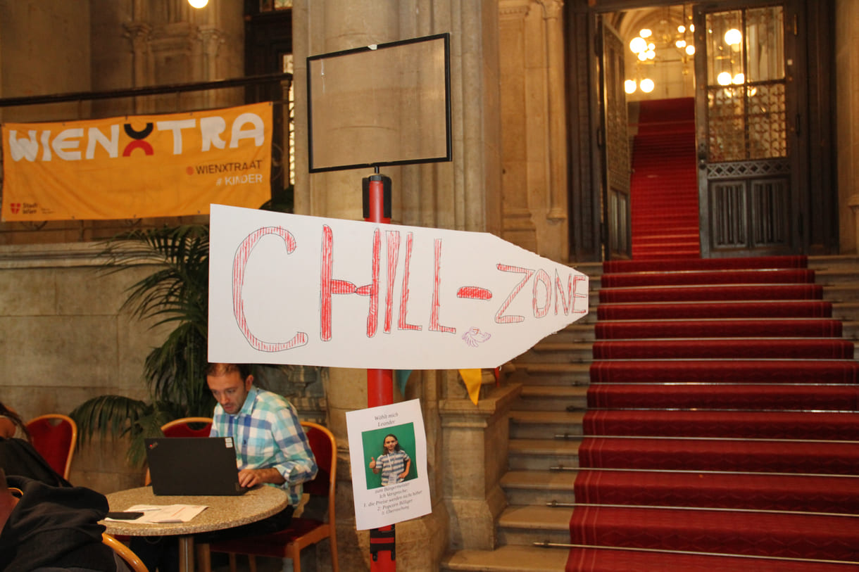 Pfeil zur Chill-Zone