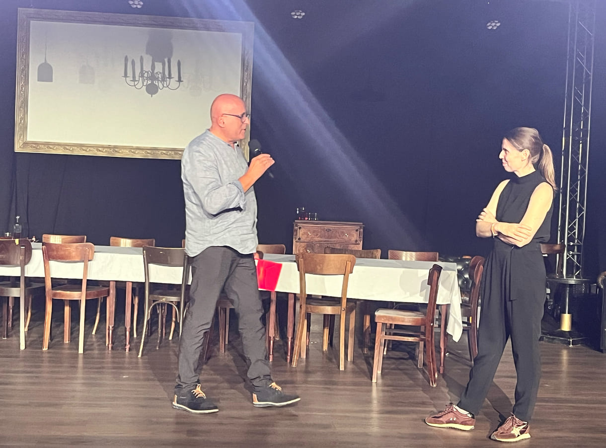Künstlerische Festivalleiterin Cornelia Rainer und Dellachs Bürgermeister Johann Lenzhofer
