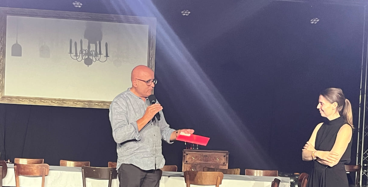 Künstlerische Festivalleiterin Cornelia Rainer und Dellachs Bürgermeister Johann Lenzhofer