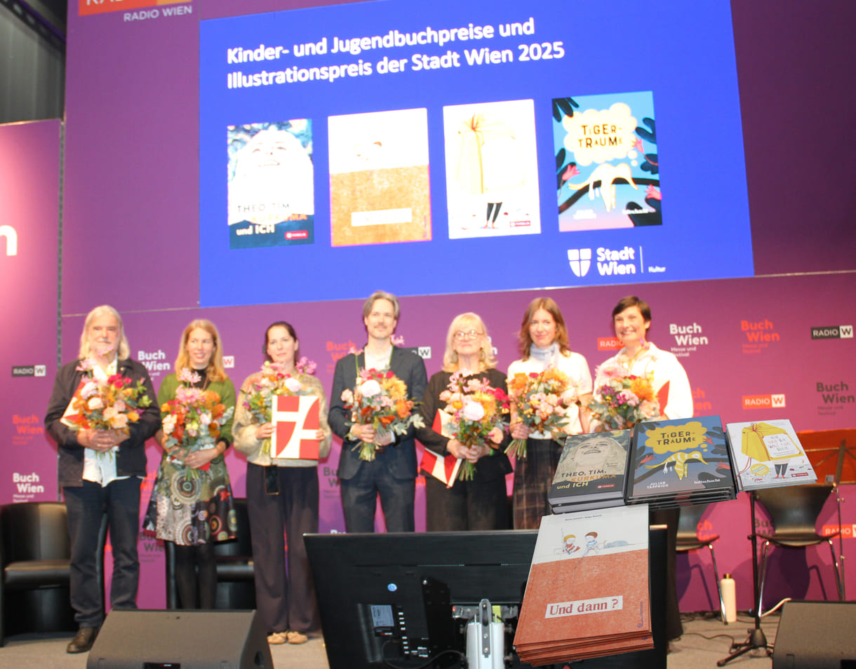 Bildmontage: Alle Preisträger:innen und ihre ausgezeichneten Bücher