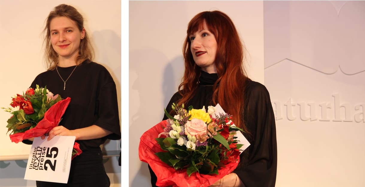Zwei der diesjährigen exil-Literatur-Preisträgerinnen: Ludmila Doležalová und Olja Alvir