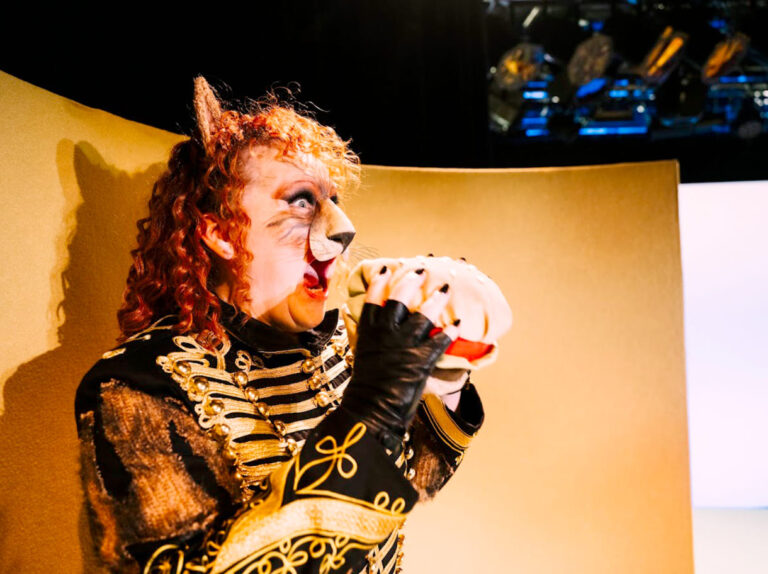 Szenenfoto aus "Der gestiefelte Kater" im Rabenhoftheater