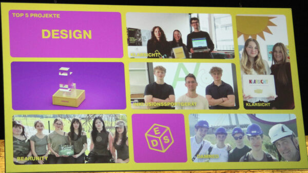 Fotos aller fünf Design-Finalist:innen