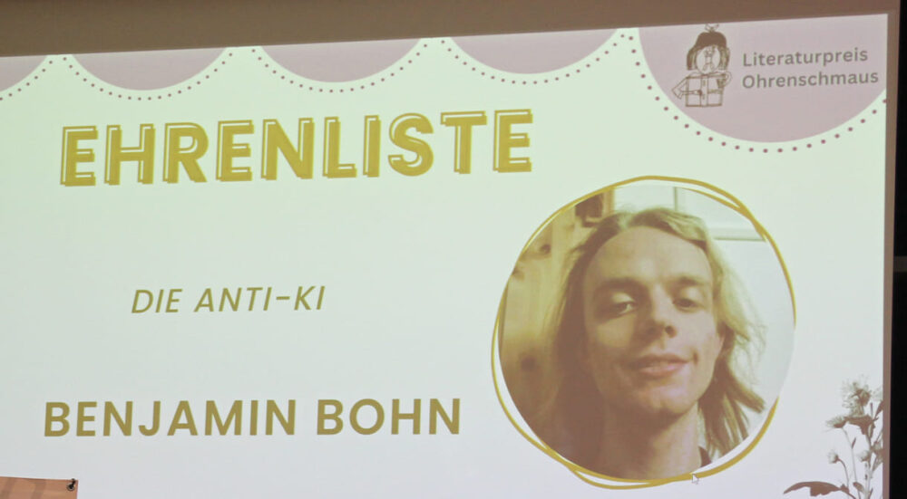 Ehrenlistenpreis für Benjamin Bohn