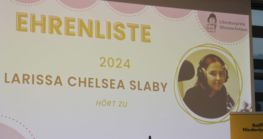 Ehrenlistenpreis für Larissa Chelsea Slaby