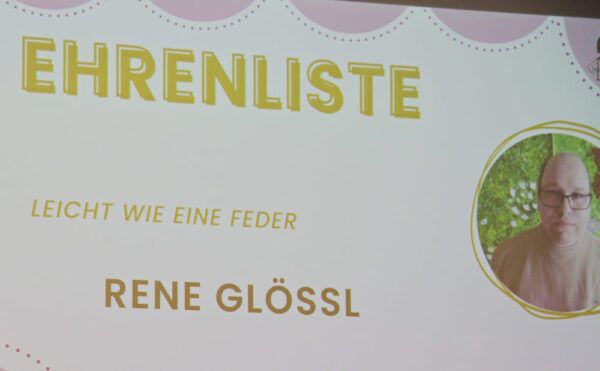 Ehrenlistenpreis für Rene Glössl