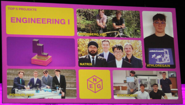 Fotos aller fünf Engineering I-Finalist:innen