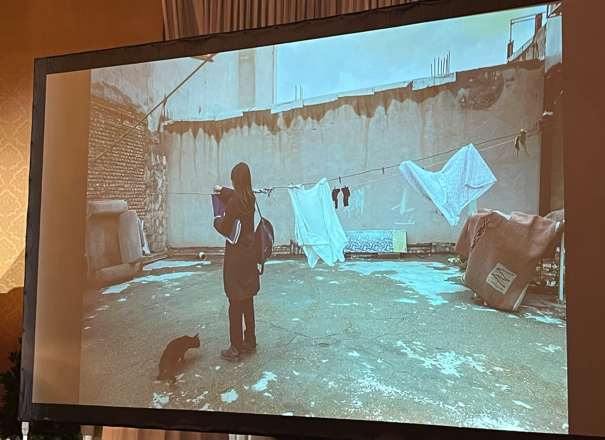 Präsentation der Fotos der Preisträgerin Fereshteh Eslahi mit dem Titel 