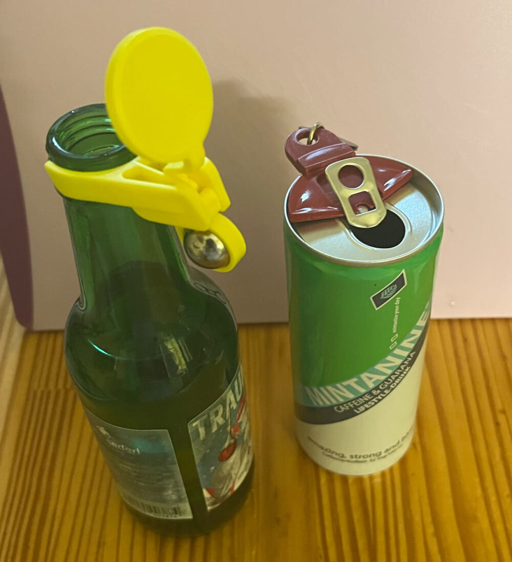 Der Flaschen- sowie der Dosen-Clip