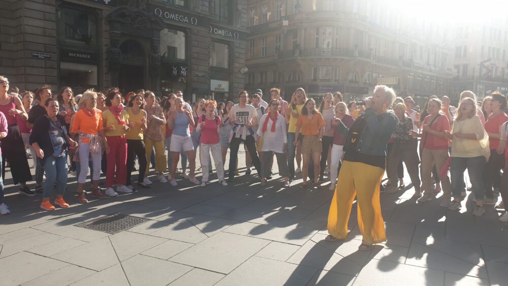 Flashmob des Gospel Projects zum 10. Geburtstag