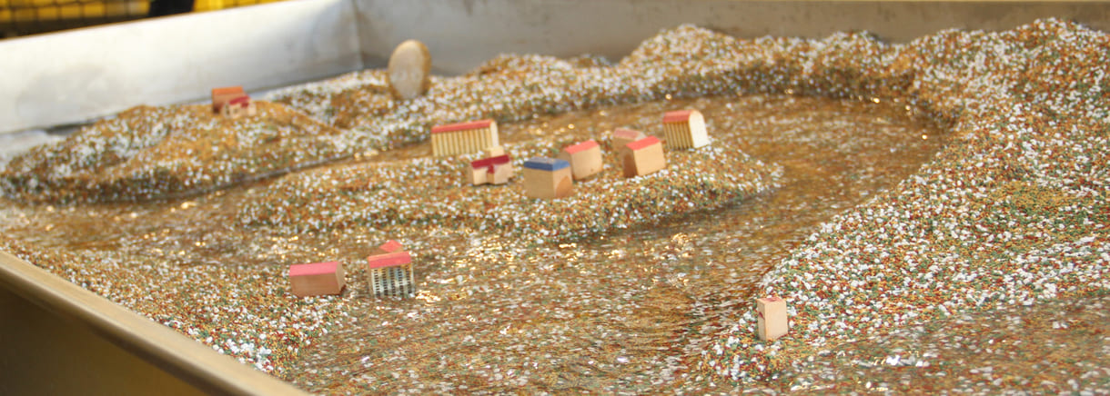 Modell eines, sich verändernden, Flusslaufes