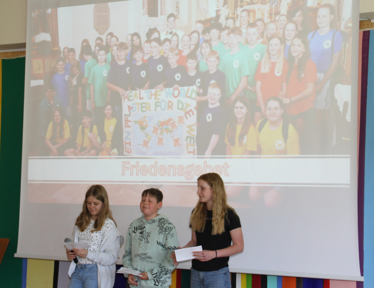 Präsentation des projekts Friedensgebet