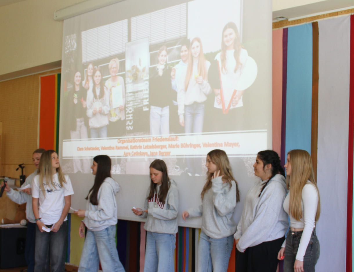 Präsentation des Friedenslaufes