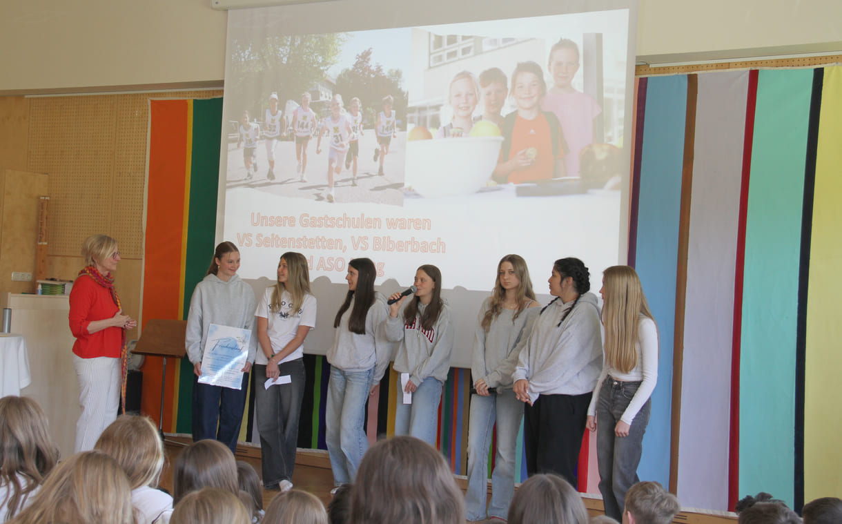Präsentation des Friedenslaufes