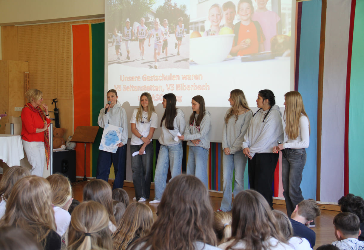 Präsentation des Friedenslaufes